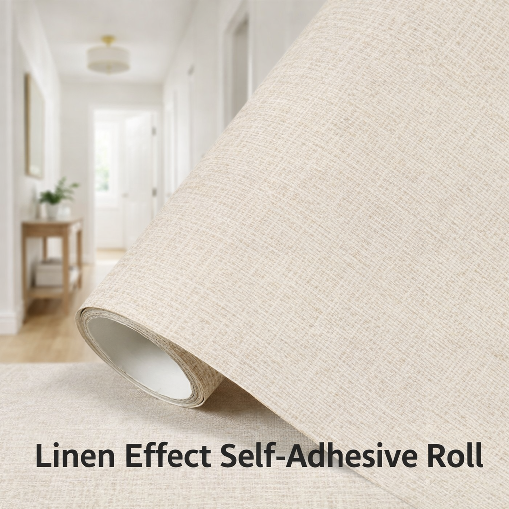 Linen Effect Self-Adhesive Wallpaper