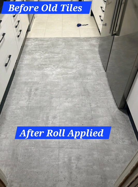 Grey Floor , THICKER Embossed* Self-Adhesive Roll