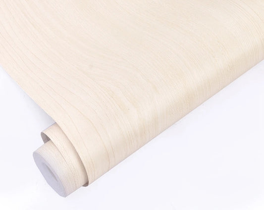 Cream Wood Self Adhesive Roll