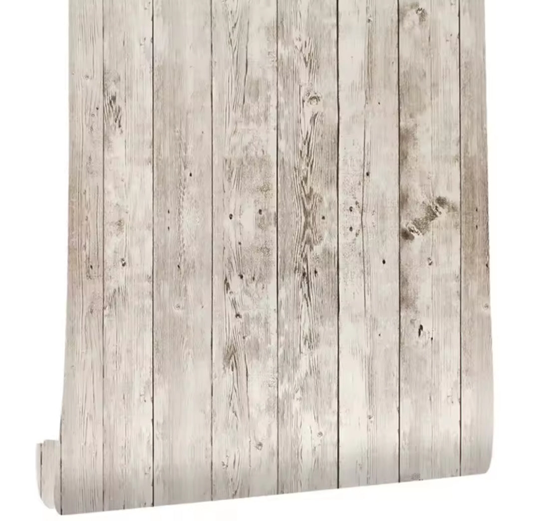 Rustic Wood Beige/Cream