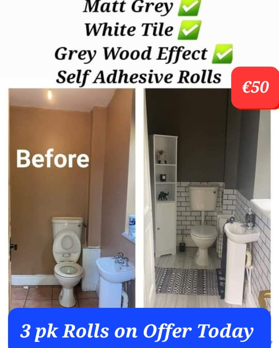 SELECTION OF ALL Bathroom Makeover Pk