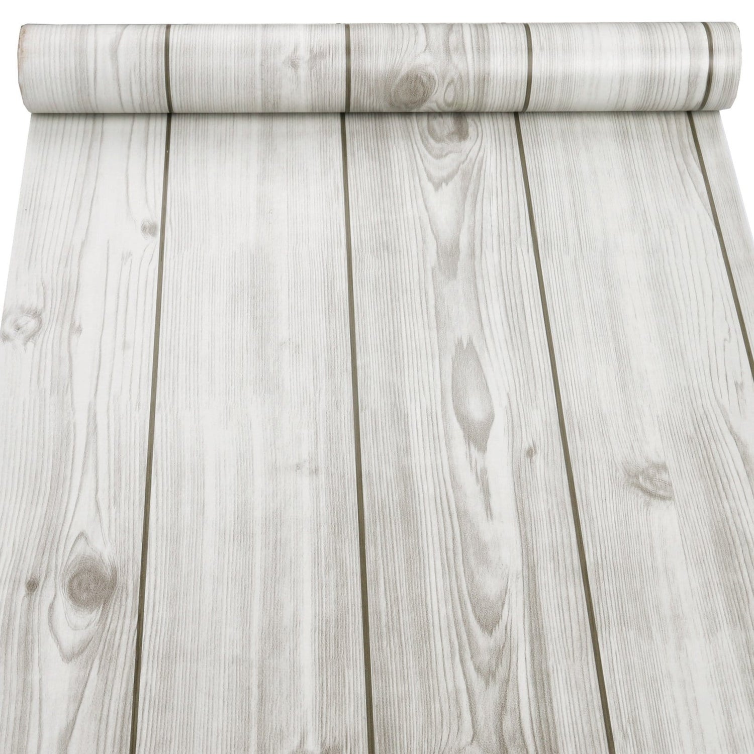 Grey Wood Panel Wallpaper