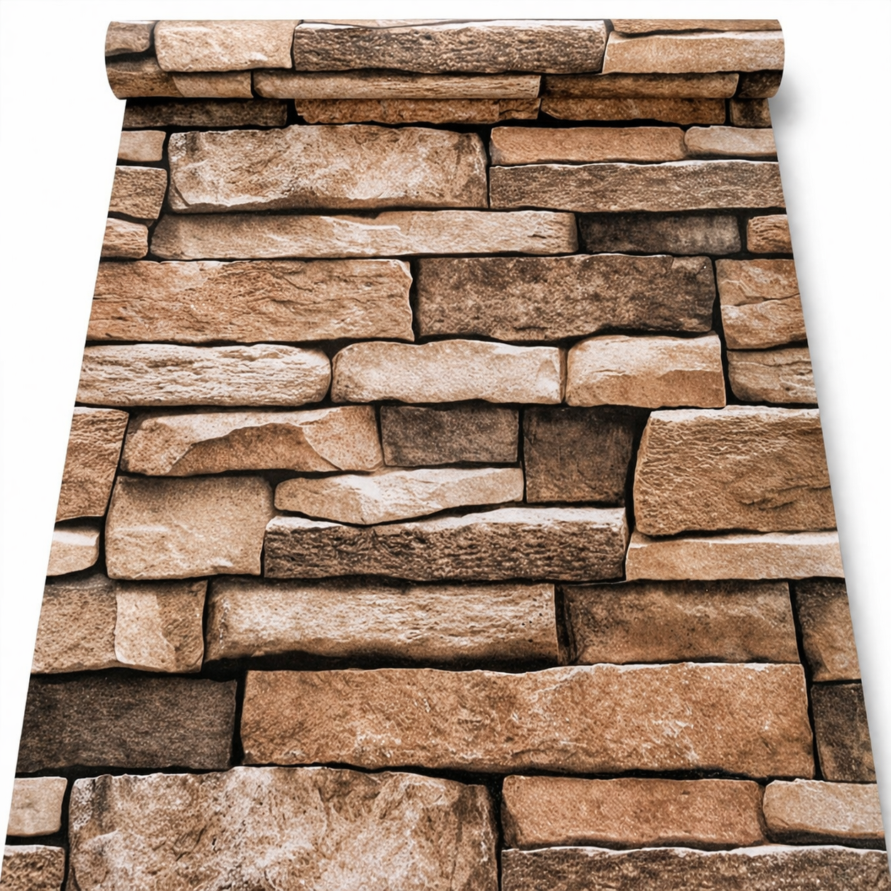 3D Brown / Cream Realistic Brick