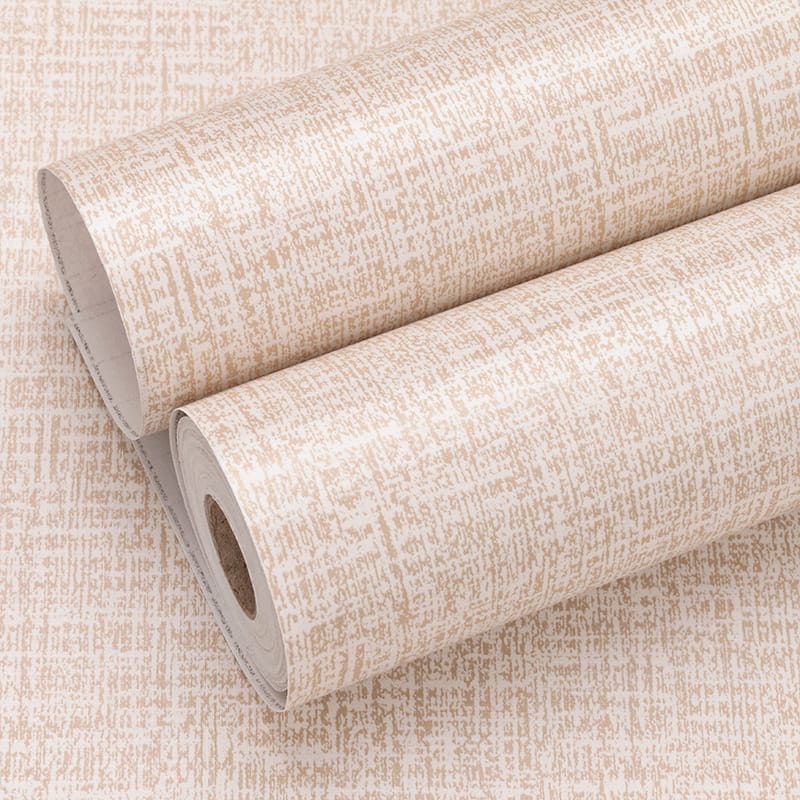 Beige & Cream Linen Effect Roll