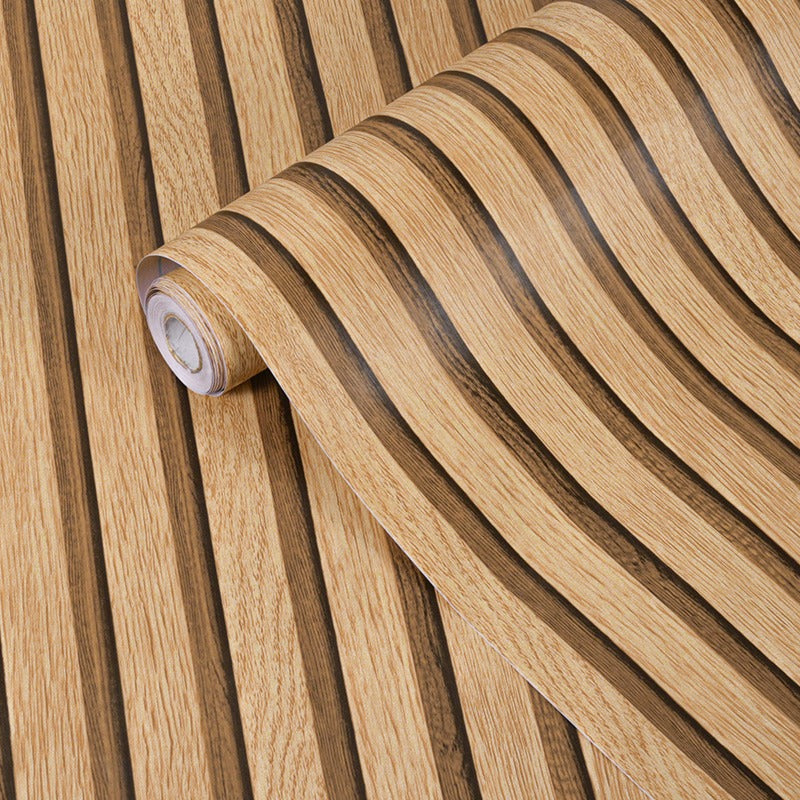Accoustic Wood Style Stick On Wallpaper