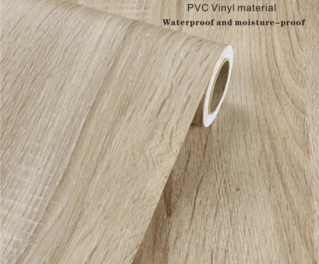 Oak Wood Effect Stick On Roll