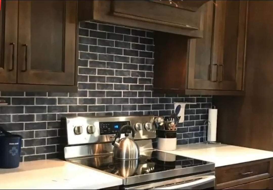 Navy Brick Self-Adhesive roll