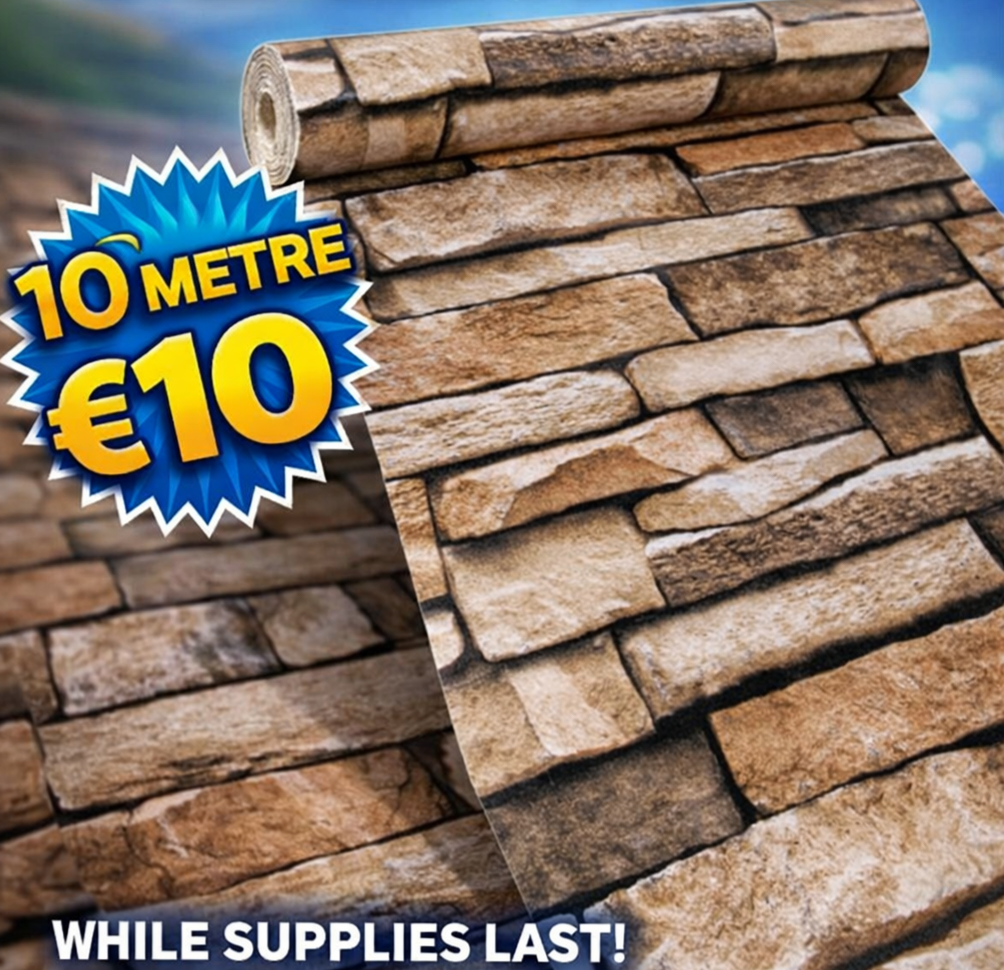 3D Brown / Cream Realistic Brick