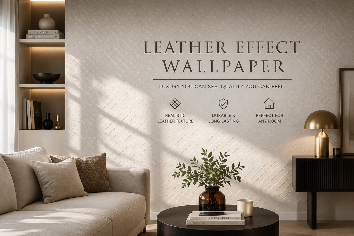 Leather Effect Wallpaper