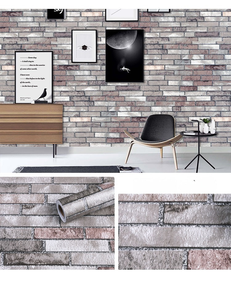 Mix Brick Self-Adhesive Wallpaper