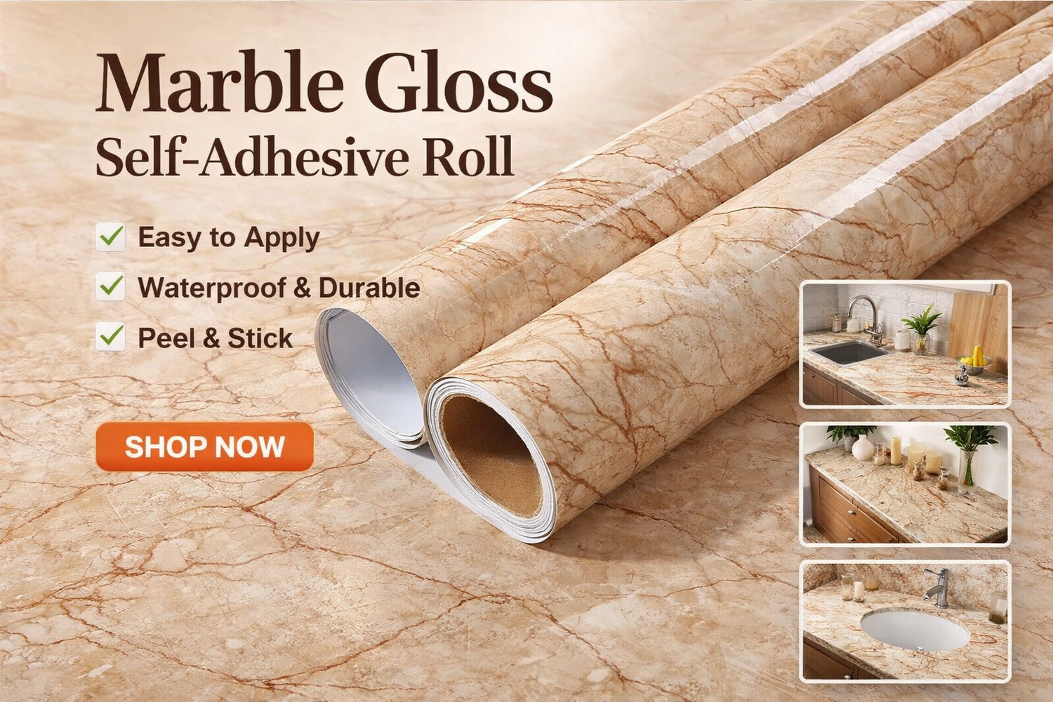 Beige Marble Gloss