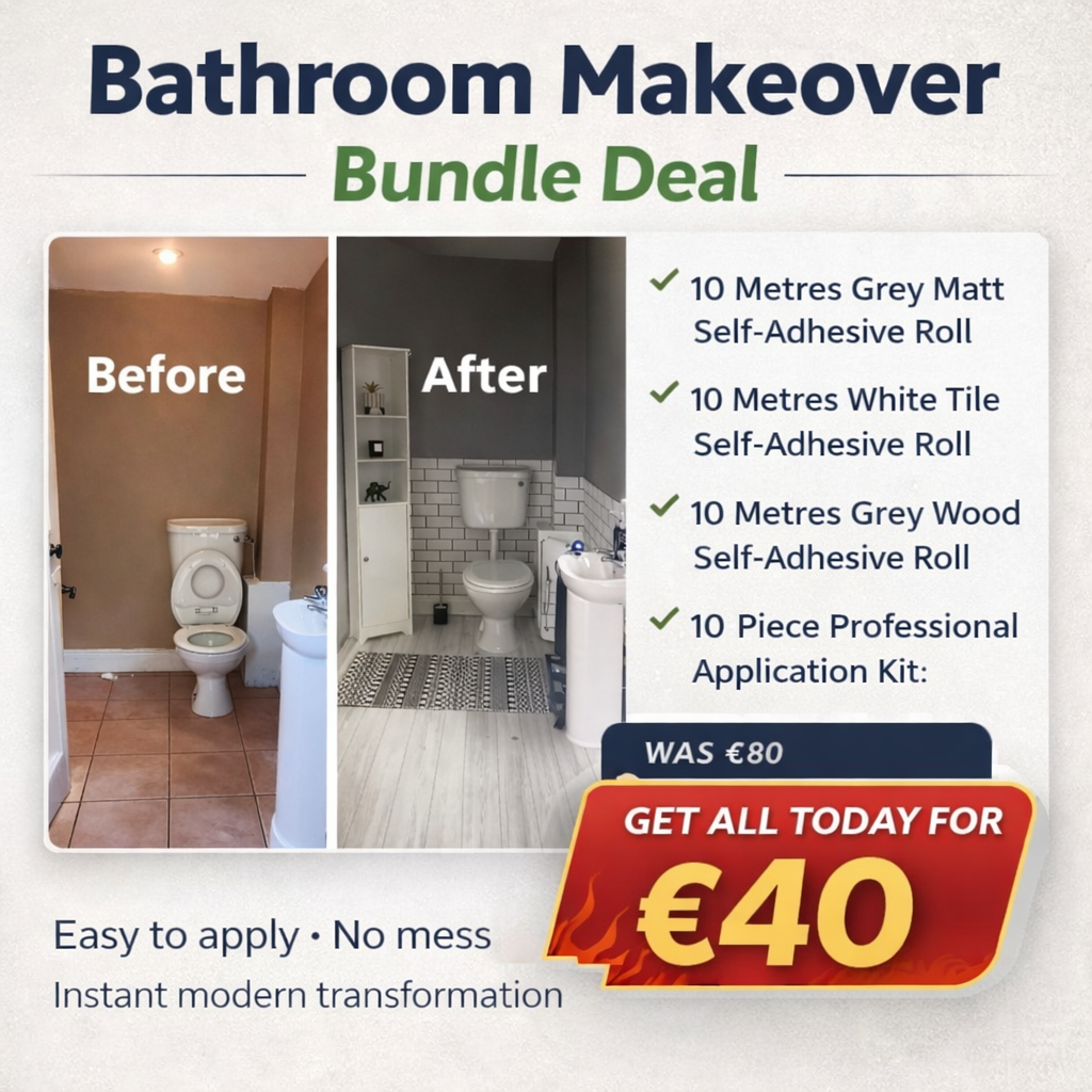 Bathroom Makeover Walls & Floors