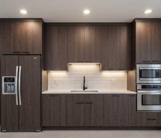 Kitchen Cabinet Wrap Walnut