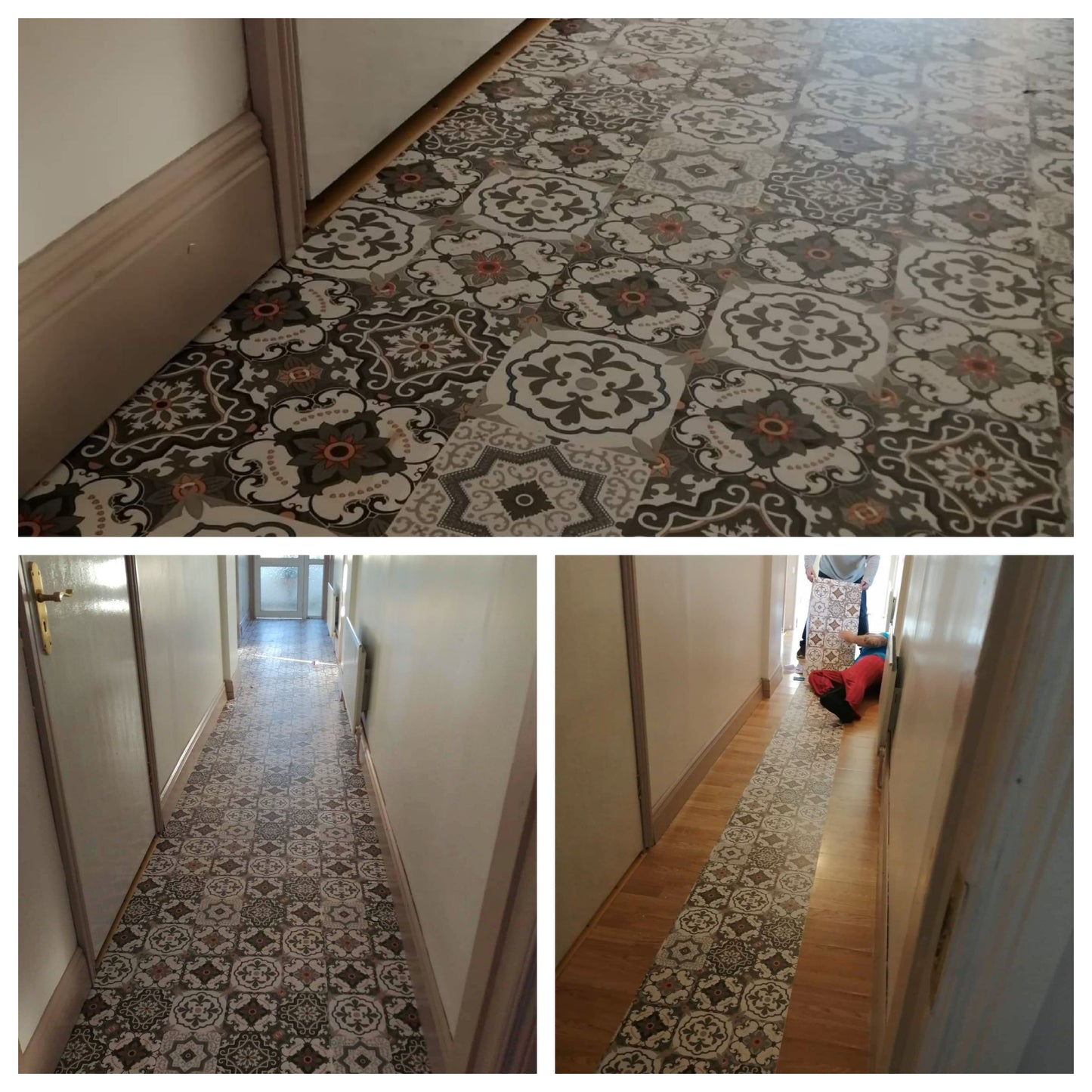 Mosaic Tile Effect Stick On Roll