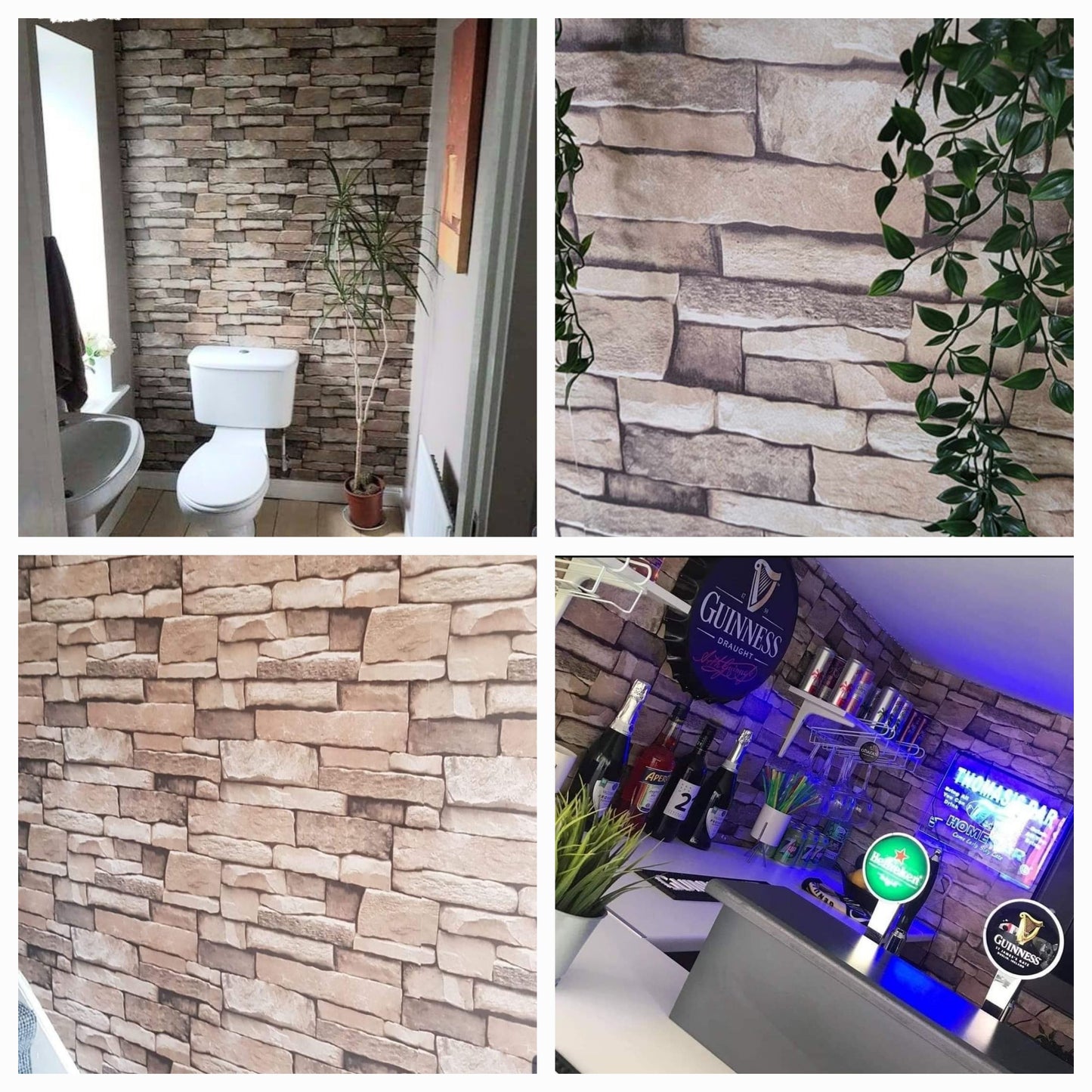 3d Brick Wallpaper  10 Metres Each Roll