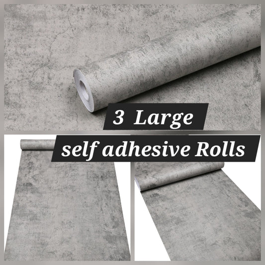 ‼️ 3 x Rolls ‼️ THICKER Embossed* Self-Adhesive Rolls  5 Metres Roll