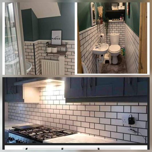 White Tile Effect