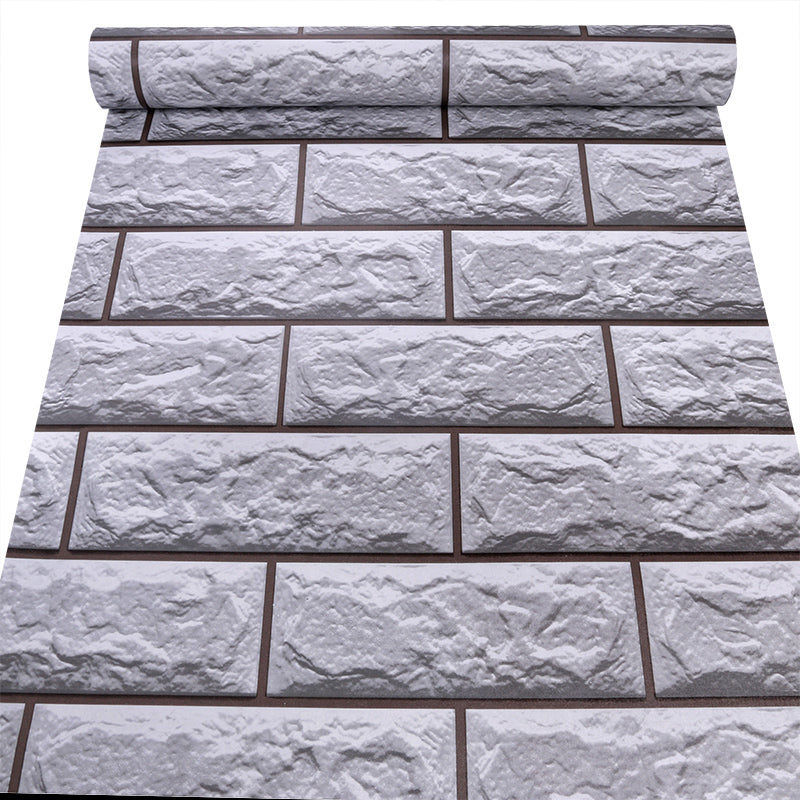 White tile from Budget Interiors, extra large roll of ceramic or vinyl tile for flooring or wall applications.