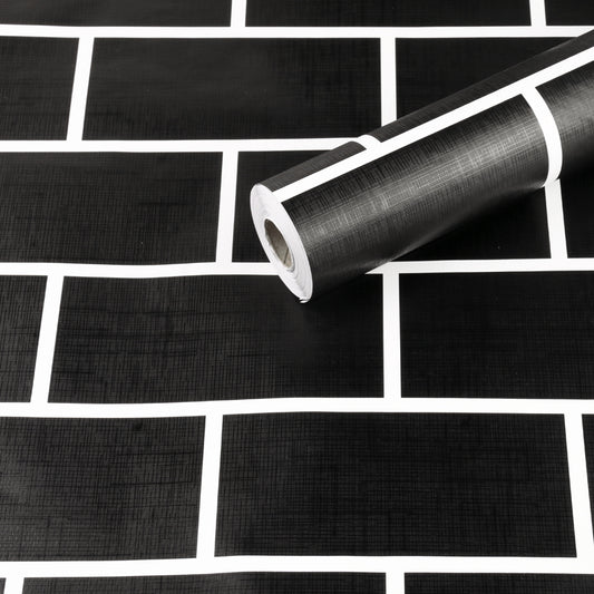 Black Tile , Extra LARGE 1000CM roll