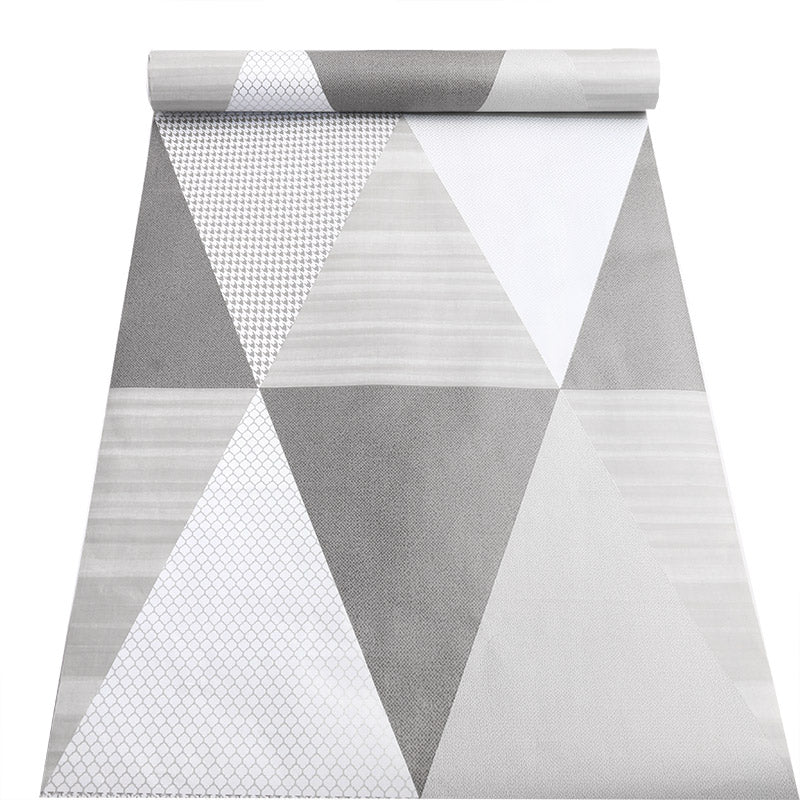 📢 50% Off Grey / White Geometric Wallpaper