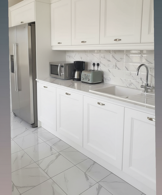 White / Grey Luxurious  Gloss Marble Roll