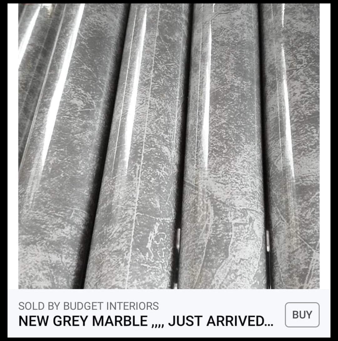 Grey Marble Effect Stick On Roll