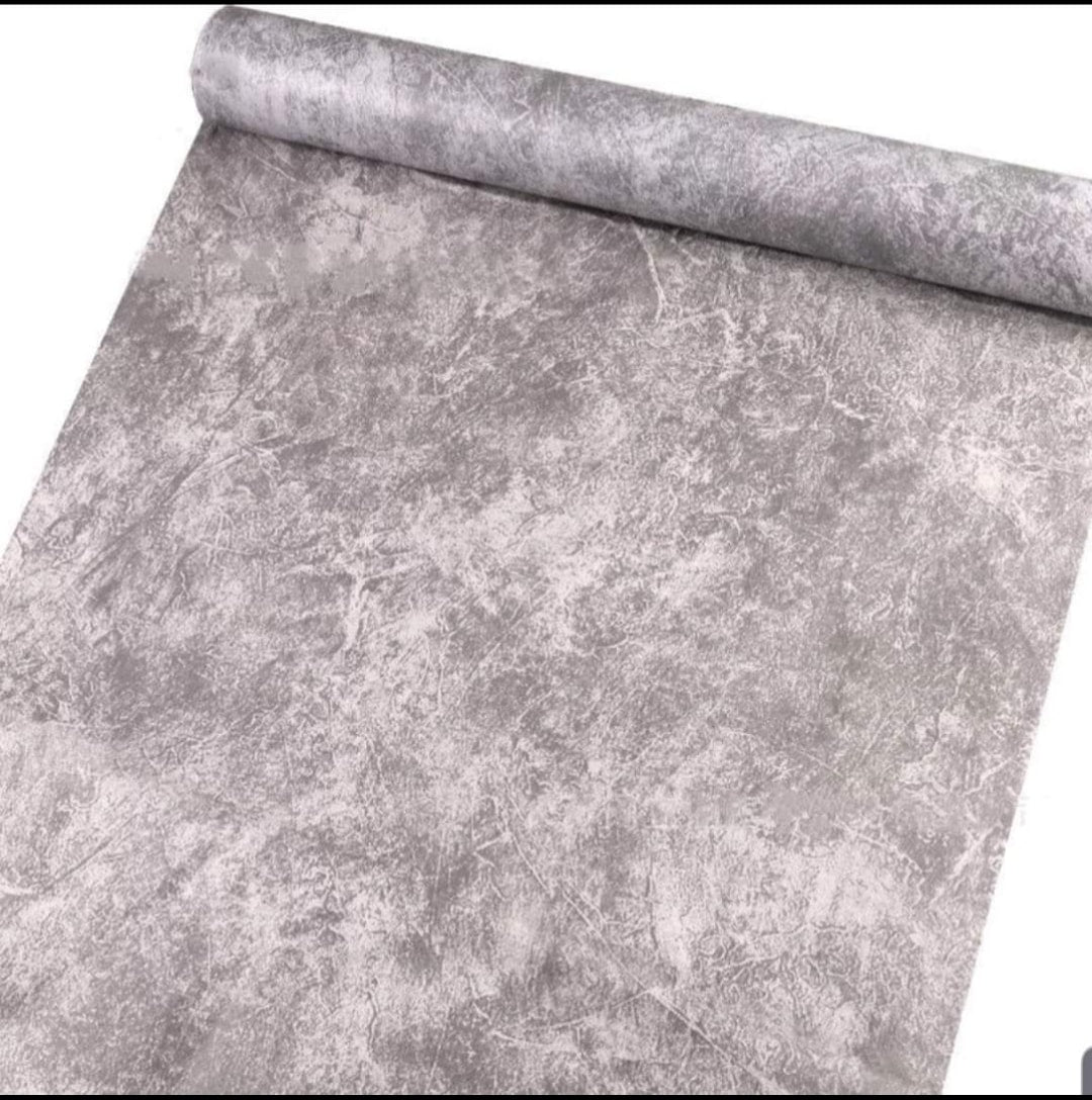 Grey Marble Effect Stick On Roll