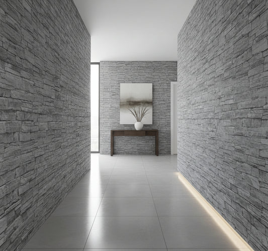 Grey Brick Wallpaper Self-Adhesive roll