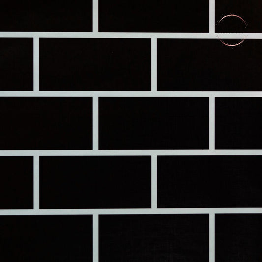 Black Tile Water Proof Stick on Roll .Suitable for kitchen or bathroom.  Behind showers also