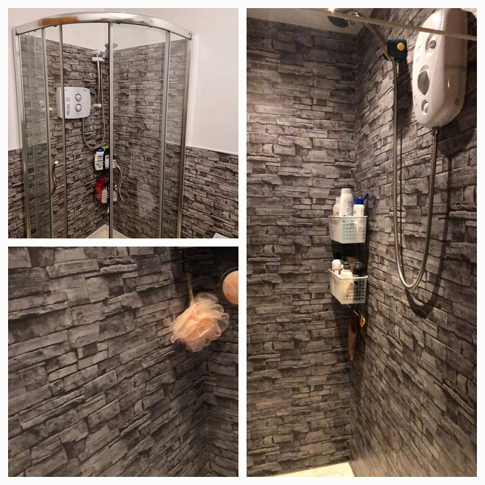 Slate Stone Effect Wallpaper Waterproof 👌