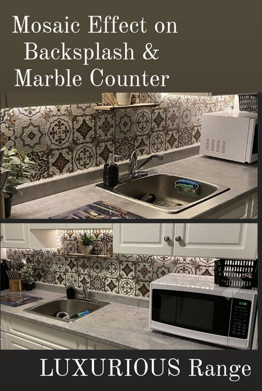 Mosaic Tile & Marble Counter