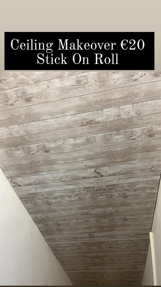 Ceiling Makeover Realistc Waterproof Wooden Effect, EXTRA LARGE ROLL 1000cm