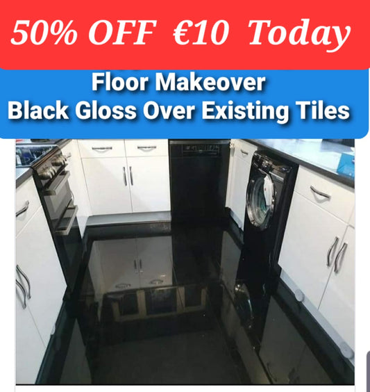 📢 50% Off This Roll Today €10 Black Gloss over Existing Floor