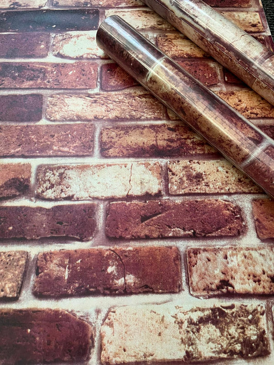 Red 3D Brick , So Realistic Extra Large Roll Wallpaper