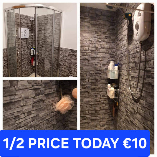 10 Metres €10  slate Stone Effect Stick On Roll