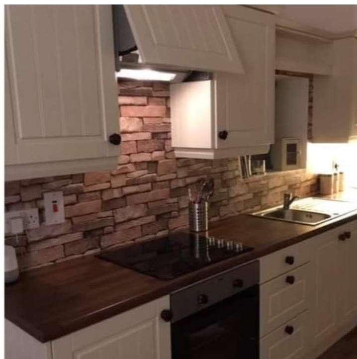3D Brick Effect Stick On Backsplash