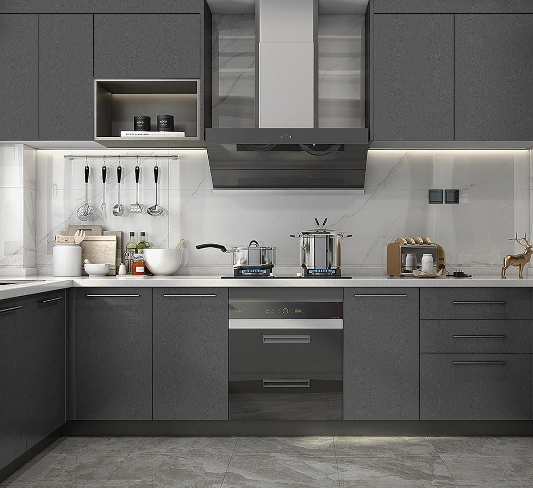 Grey Kitchen Cabinet Self-Adhesive Roll