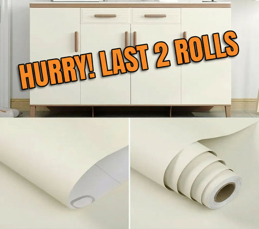 Cream Textured Matt Roll, Extra LARGE 10 Metres