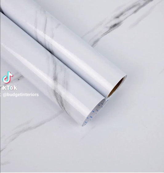 Heavier Grade Marble Roll 500cm X 60cm White Marble (Ex Large Rolls )