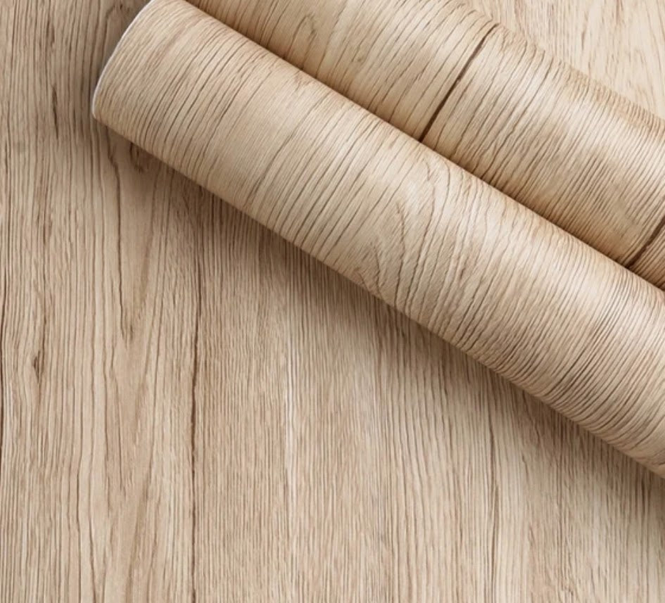 "New" Realistic 3D Effect Oak Wood Self Adhesive Roll