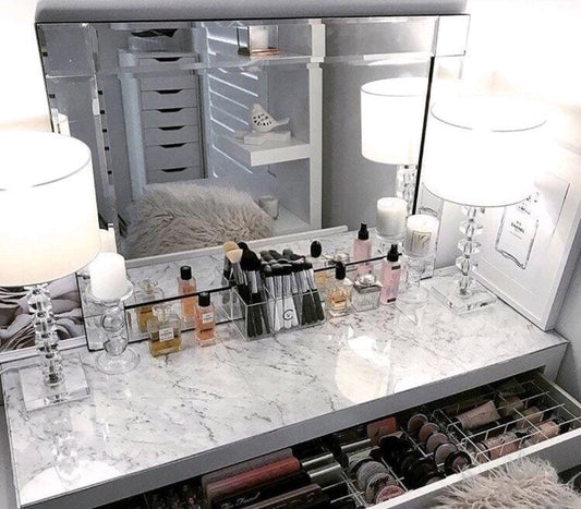 Dressing Tables Makeover Marble Roll