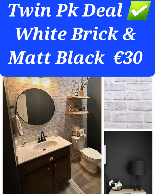 Twin Pk Deal .. White Brick & Black Matt