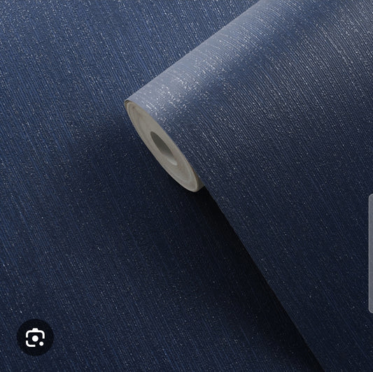 Navy Paste On Wallpaper
