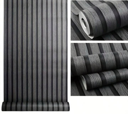 Grey Accoustic Wallpaper Self adhesive Extra Large Roll