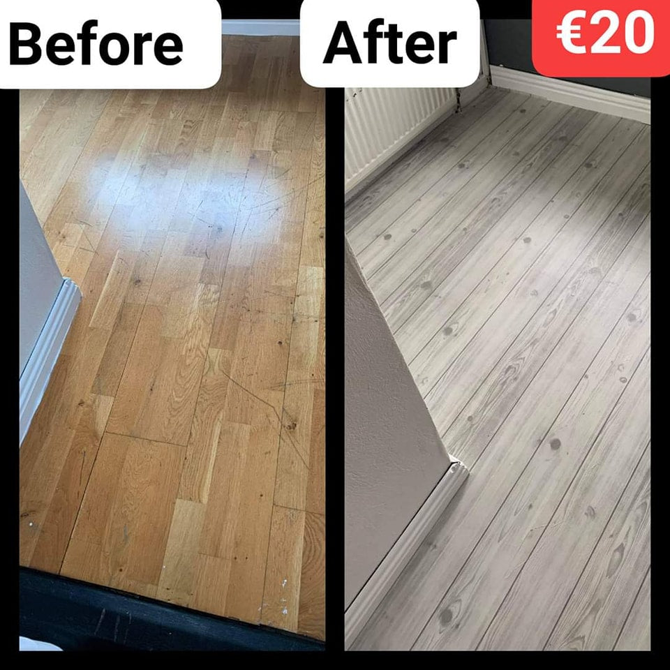 Grey Wood effect Roll over Existing Floor (Customer pic)