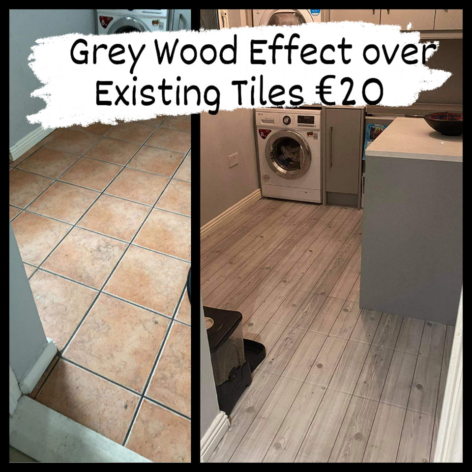 Grey Wood effect Roll over Existing Floor (Customer pic)