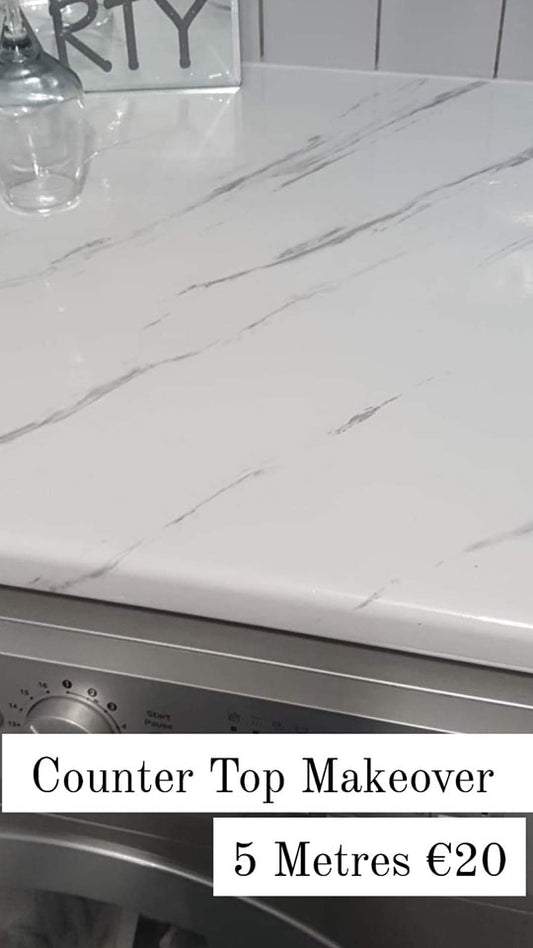 White Marble Counter Top Roll