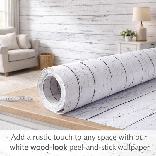 White wood paneling from Budget Interiors, showcasing a smooth, polished finish and natural grain details.