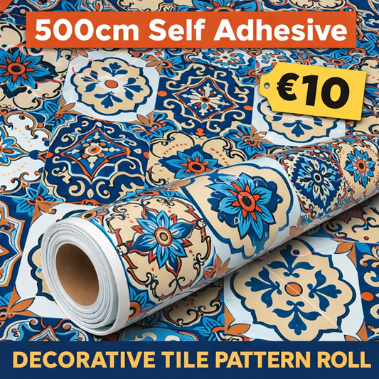 Mosaic Tile Effect Self-Adhesive Roll