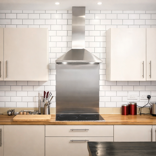 White Tile Backsplash 1000cm Stick On Roll